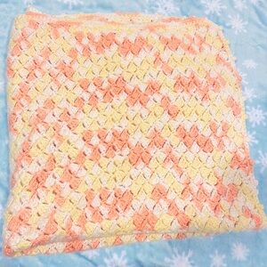Handmade baby blanket. Vintage